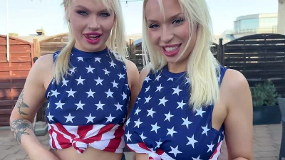 Cover for 'Hunk Mr. Texas Drills Blonde Sluts Greta Foss & Vera Jarw's Holes Raw!'